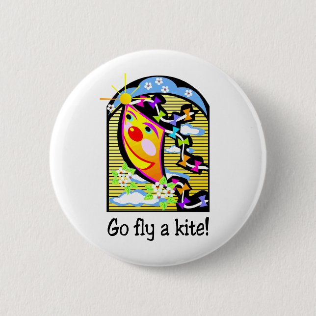 Go Fly a Kite 3 Button (Front)