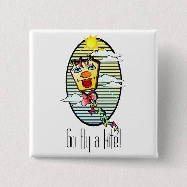 Go Fly a Kite 7 Button (Front)