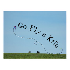 Go Fly a Kite = Idiom meaning Go away -early 1900s Poster