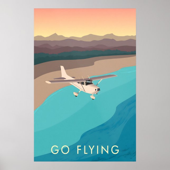 Go Flying Travel Poster (Front)