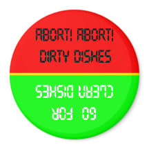 Go For Clean/Abort Red/Green Dishwasher Magnet