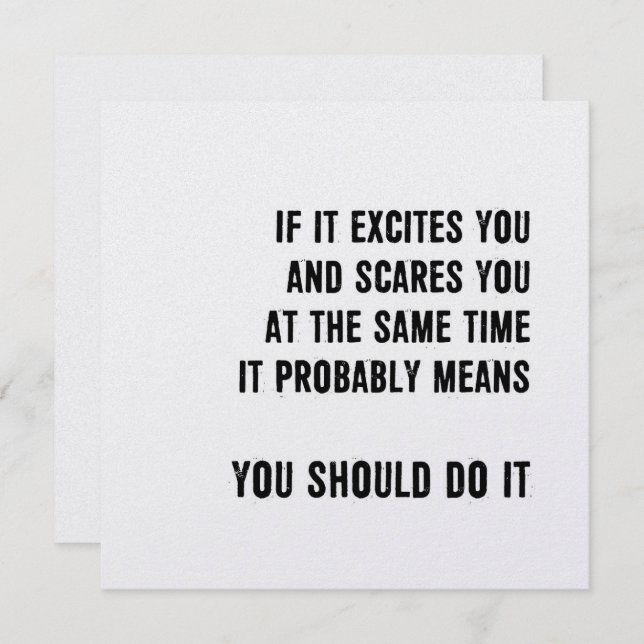 GO FOR IT 5.25 x 5.25 card (Front/Back)