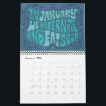 Go For It! Groovy Lettering Calendar<br><div class="desc">Created by illustration artist Chelsea Manzo @chelseazoart. This is a calendar full of fun phrases and funky lettering. Inspired by the groovy 1970s lettering art with a modern flair, this calendar will bring personality to any space.</div>