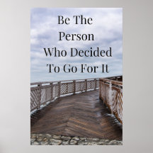 "Go For It" Inspirational Wall Art Poster