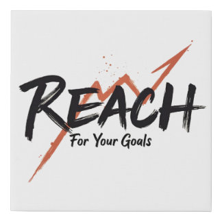 Go For Your Goals and Achievements - n02 Faux Canvas Print
