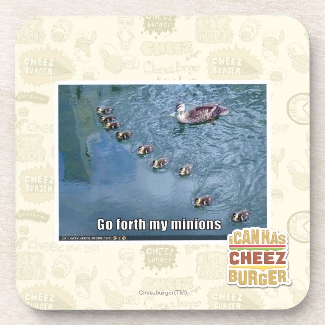 Go forth my minions drink coaster (Front)