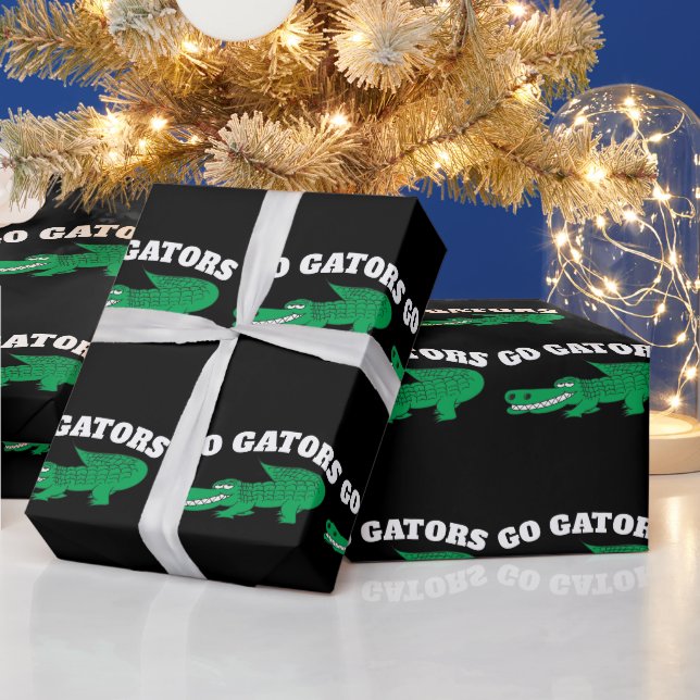 GO GATORS ALLIGATOR  WRAPPING PAPER (Holidays)