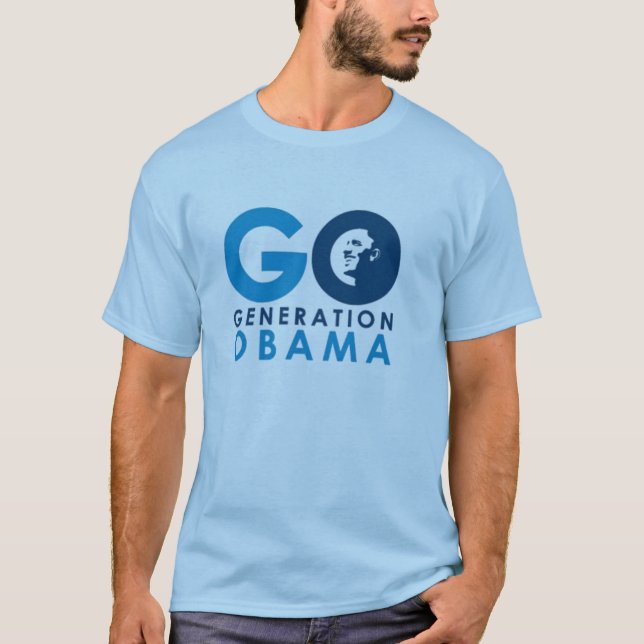 Go Generation Obama light blue T-Shirt (Front)