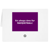 Go get your racquet! cards (Back Horizontal)