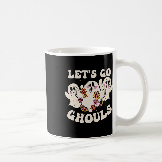 Go Ghouls Costume Halloween Pumpkin Ghost  Coffee Mug (Right)