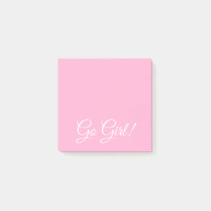 Go Girl Pretty Pink Post-it Notes
