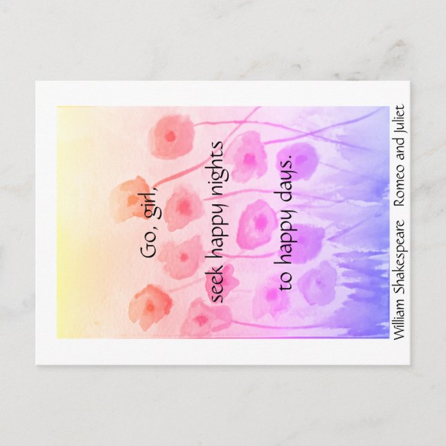 Go, Girl...(Romeo and Juliet) Postcard (Front)