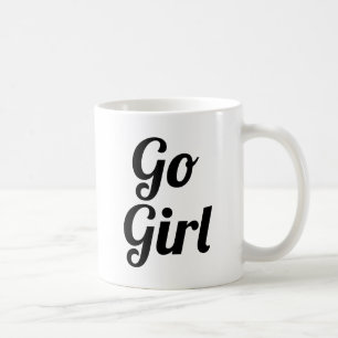 Go Girl Slogan Mug handwritten typo