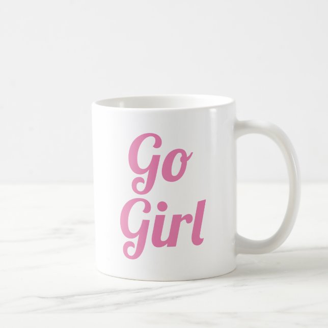 Go Girl | Slogan Mug | handwritten typo (Right)