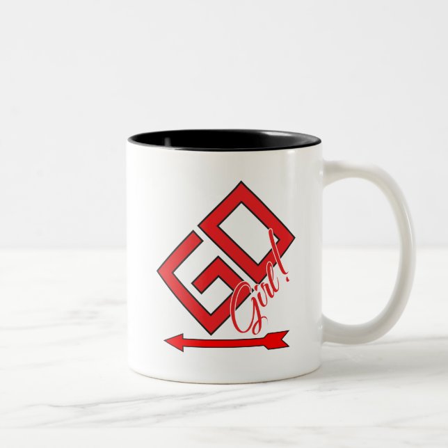 Go Girl! Two-Tone Coffee Mug (Right)
