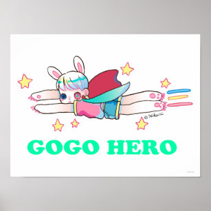Go Go Hero 16" x 12", Poster Paper (Matte)