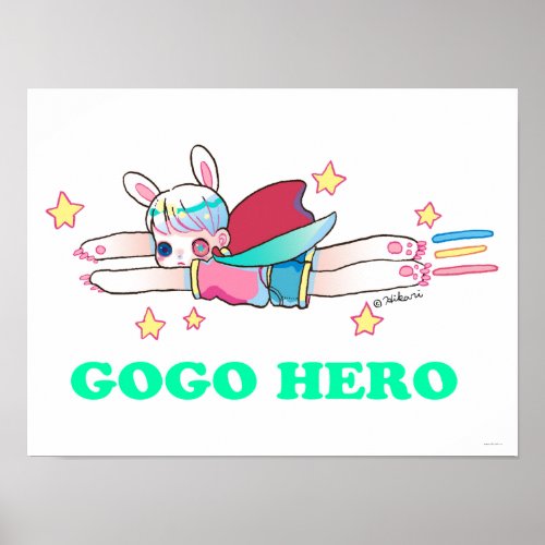 Go Go Hero 16 x 12 Poster Paper Matte