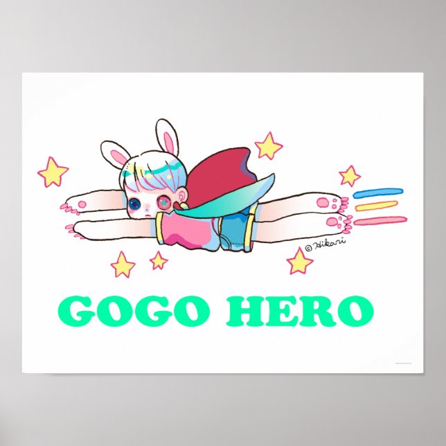 Go Go Hero 16" x 12", Poster Paper (Matte) (Front)