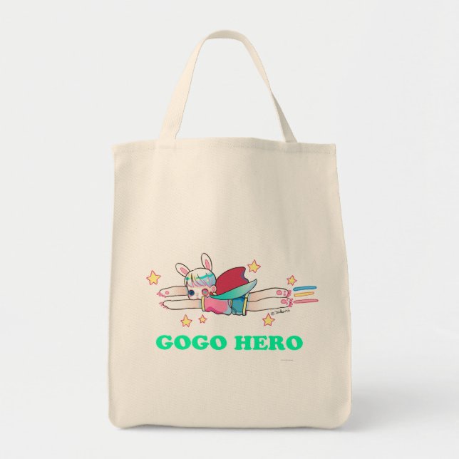 Go Go Hero Grocery Tote (Front)