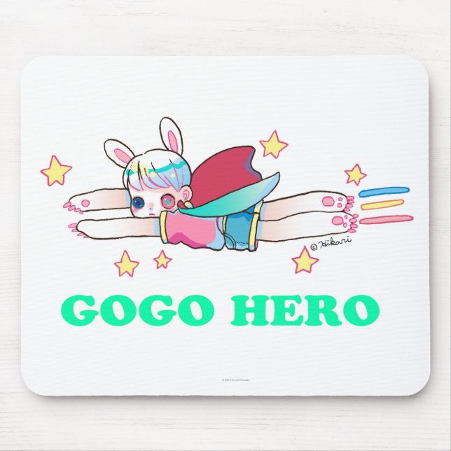 Go Go Hero Mousepad (Front)