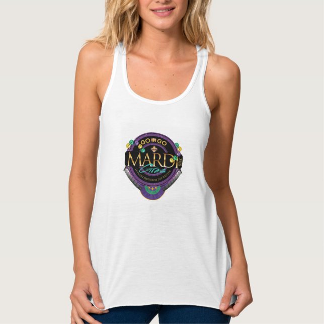 GO-GO Mardi Gras Women's Crop Top (Front)
