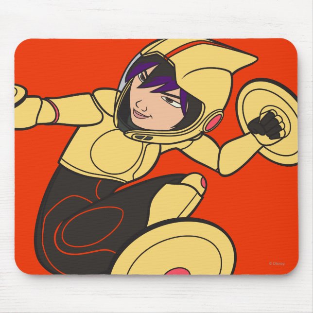 Go Go Tomago Yellow Suit Mouse Pad (Front)