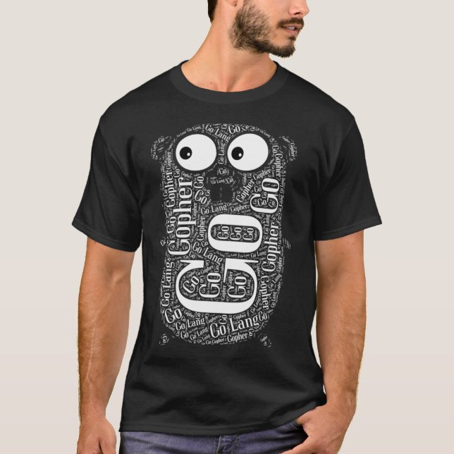 Go Golang Gopher Programming   T-Shirt (Front)