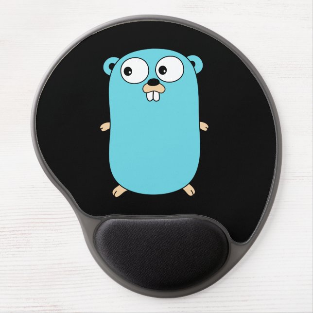 Go Golang squirrel Smooth Gel MousePad Wrist Safe (Front)