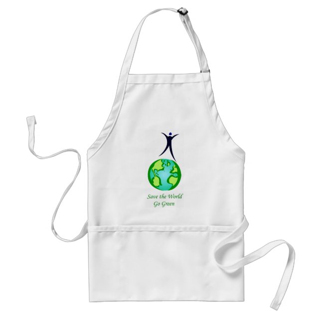 Go Green Adult Apron (Front)