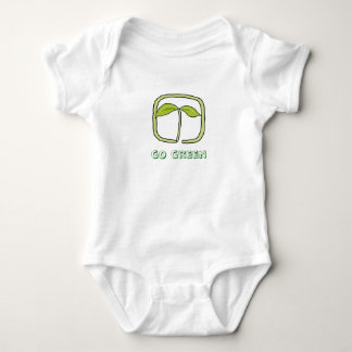 go green - baby bodysuit