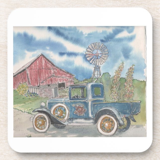 Go Green Beverage Coaster (Front)