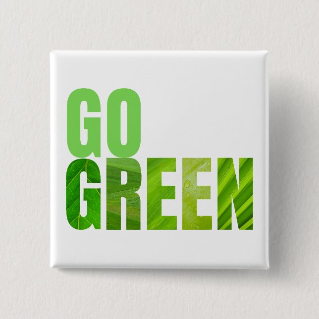 Go Green Button (Front)