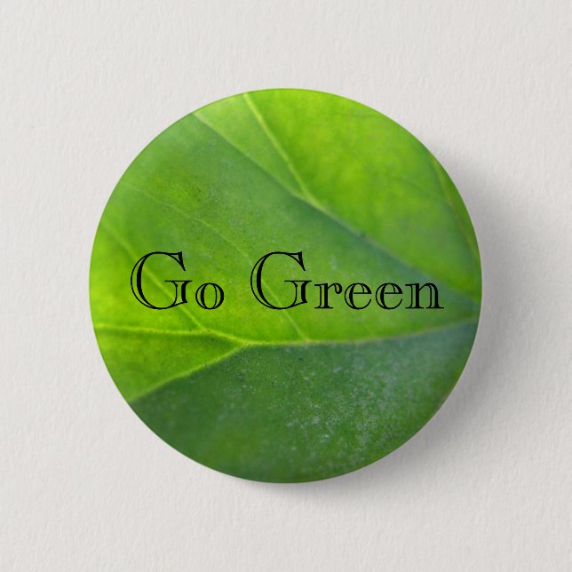 Go Green Button (Front)