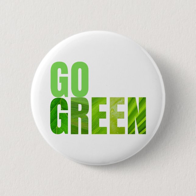 Go Green Button (Front)