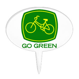 Go Green Cake Topper