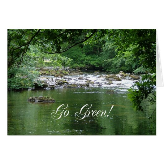 Go green card showing a river (Front Horizontal)
