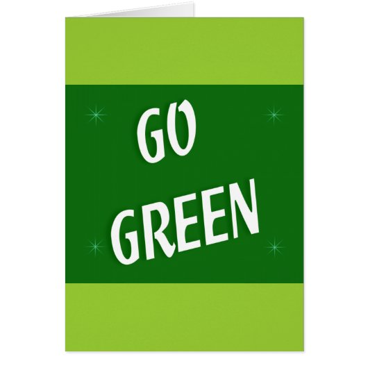 Go Green Cards (Front)