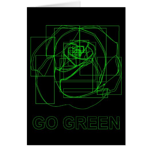 go green : digital flower cards (Front)