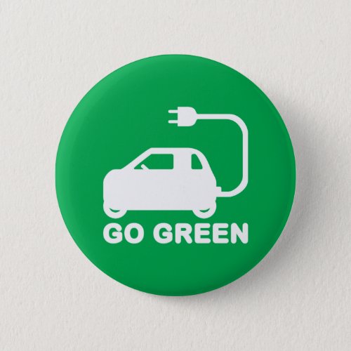 Go Green  Drive Electric Cars Button