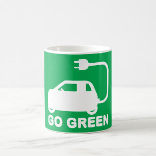 Go Green ~ Drive Electric Cars Coffee Mug