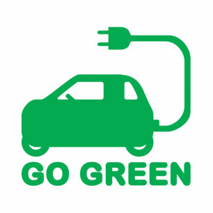 Go Green ~ Drive Electric Cars Statuette