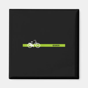 Go Green - Dutch Bike For Environmental Protection Magnet
