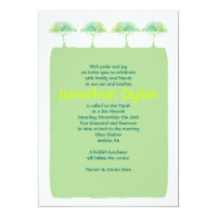 GO GREEN EARTH Bar Bat Mitzvah Invitation