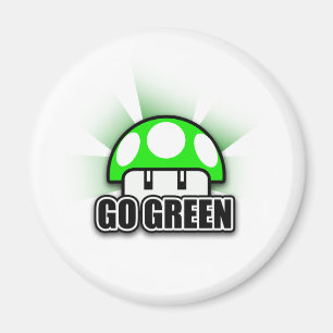 Go Green Eco Friendly Nature Mushroom Magnet