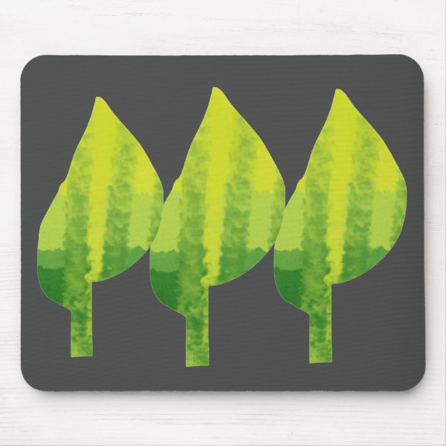 Go green eco nature leaf design mouse pad (Front)
