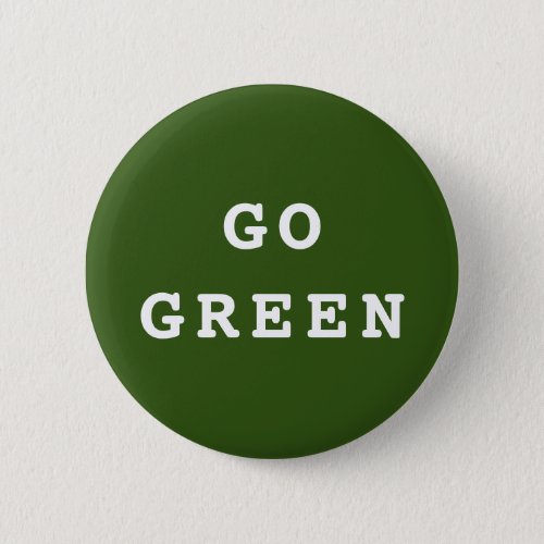 GO GREEN Environmental Button