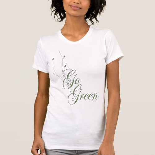 Go Green Floral T_Shirt