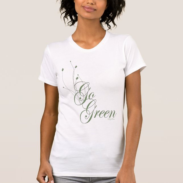 Go Green Floral T-Shirt (Front)