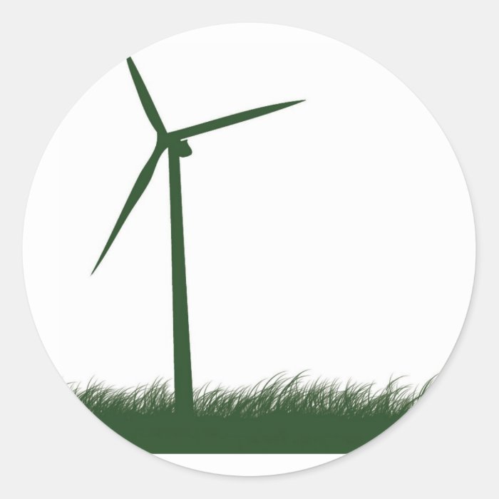 Go Green, Go Clean, Go Renewable Round Sticker