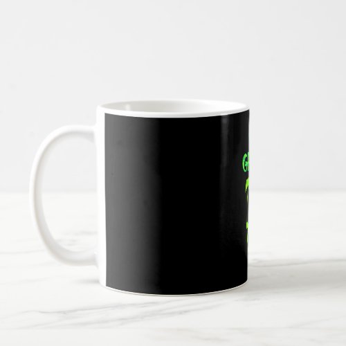 go green grim reaper death with scythe Halloween Coffee Mug